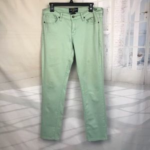Lucky Brand Charlie Skinny Mint Green Jeans